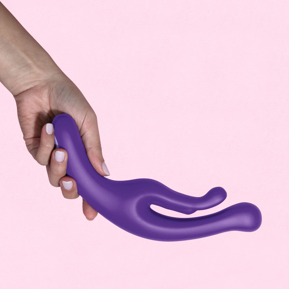Wellness By Blush™ | G Wave Purple G-Spot & Clitoris UltraSilk® Vibrator - Made with Puria™ Silicone
