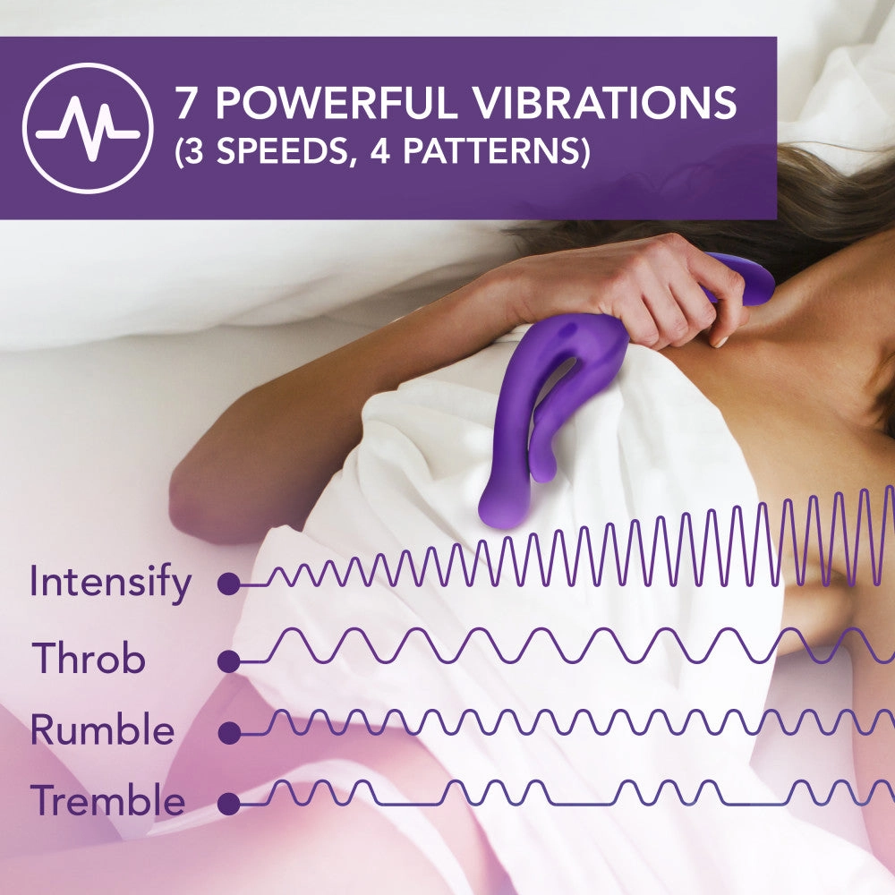 Wellness By Blush™ | G Wave Purple G-Spot & Clitoris UltraSilk® Vibrator - Made with Puria™ Silicone