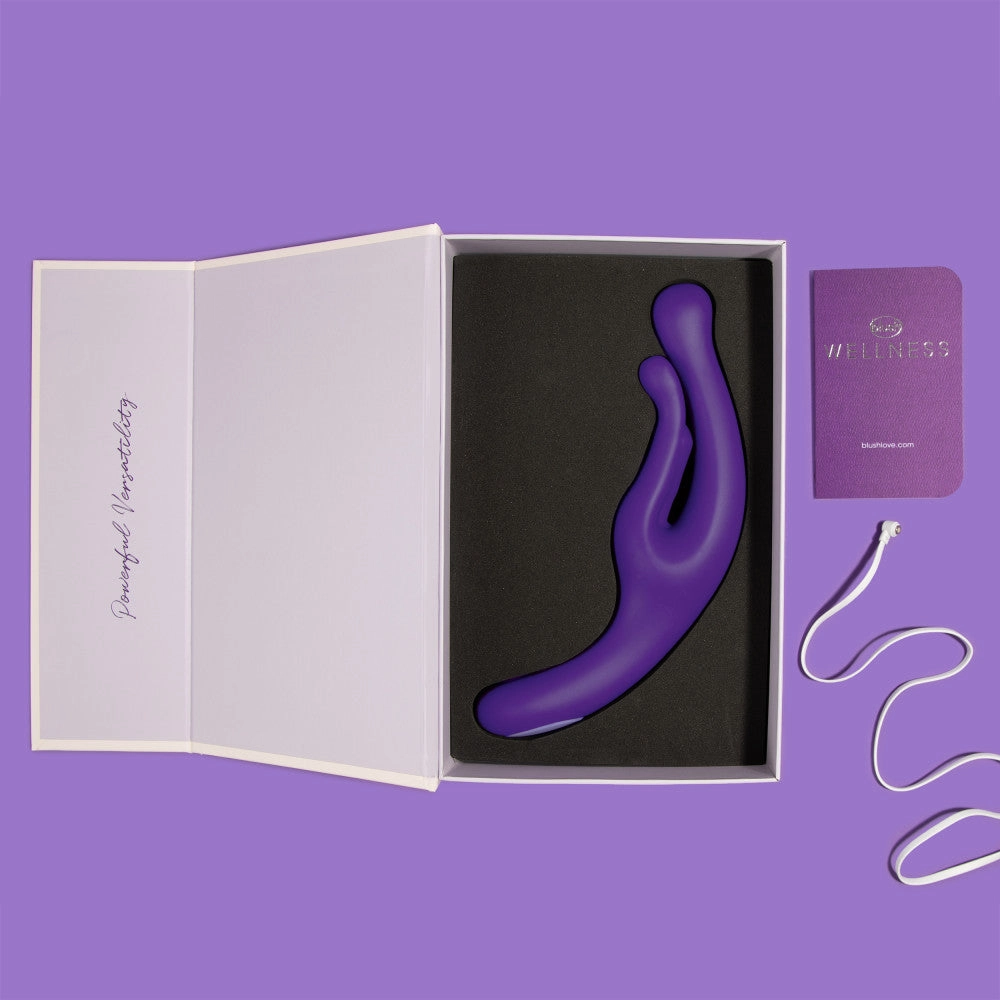 Wellness By Blush™ | G Wave Purple G-Spot & Clitoris UltraSilk® Vibrator - Made with Puria™ Silicone