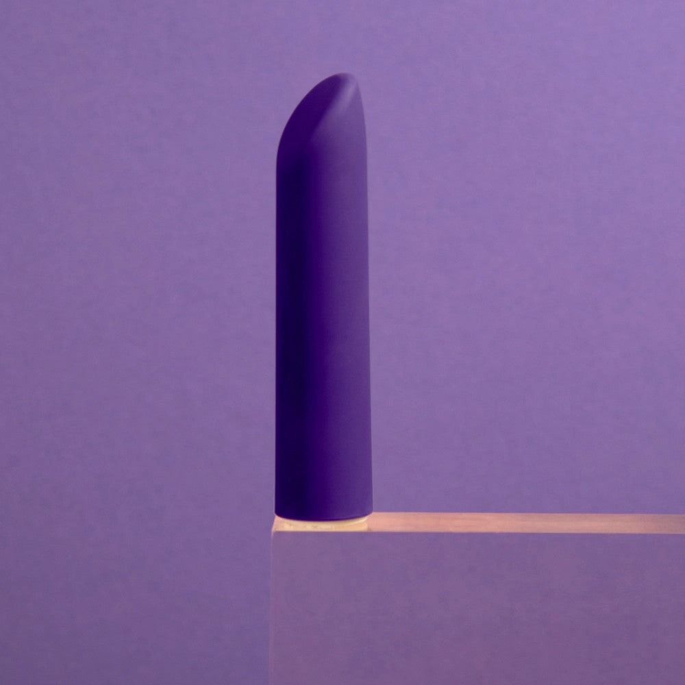 Wellness By Blush™ | Power Vibe RumbleTech Purple Satin Smooth Vibrator