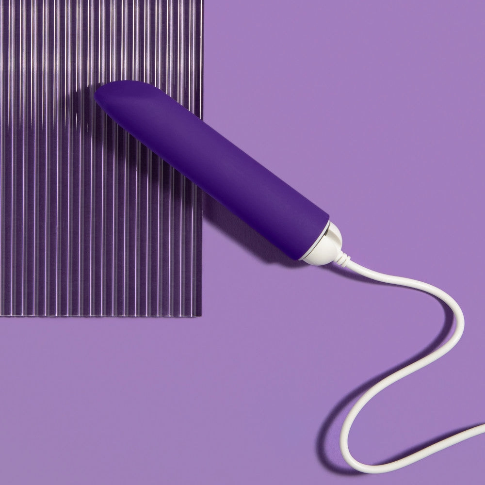 Wellness By Blush™ | Power Vibe RumbleTech Purple Satin Smooth Vibrator