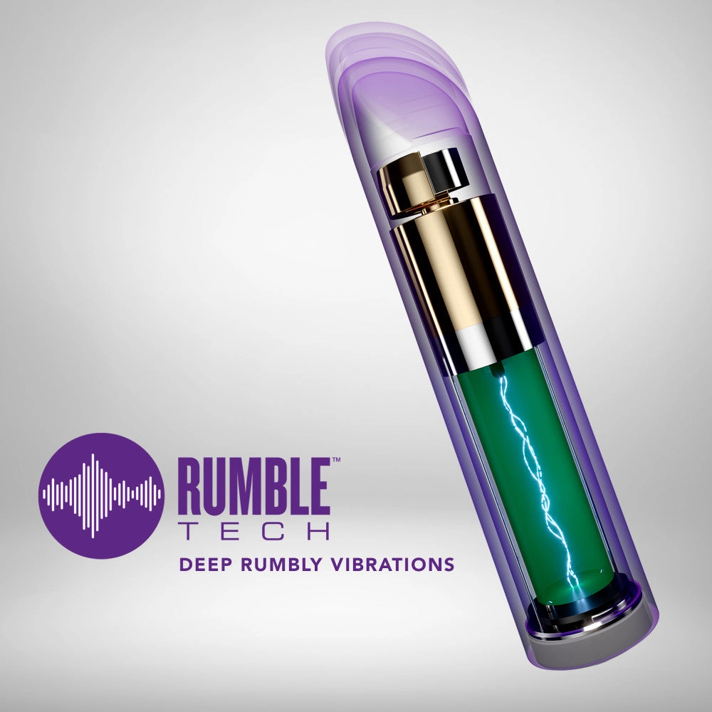 Wellness By Blush™ | Power Vibe RumbleTech Purple Satin Smooth Vibrator