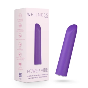 Wellness By Blush™ | Power Vibe RumbleTech Purple Satin Smooth Vibrator