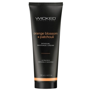 Wicked Sensual Massage Cream-Orange Blossom   Patchouli Scented 4oz
