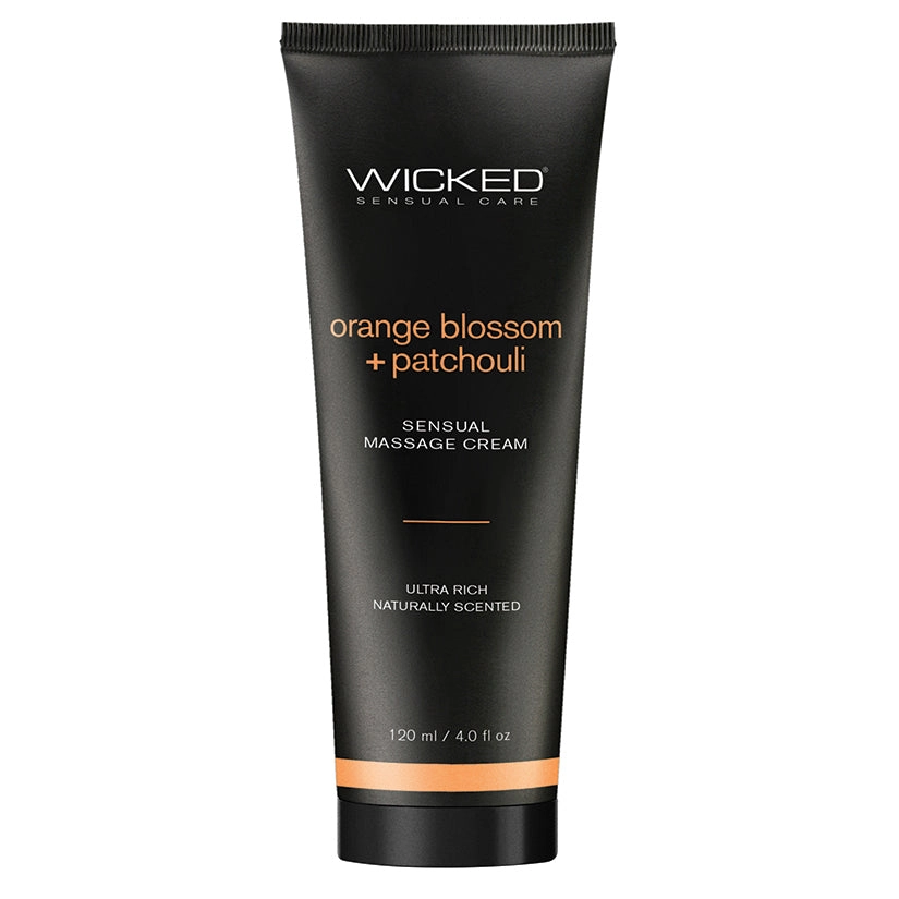 Wicked Sensual Massage Cream-Orange Blossom   Patchouli Scented 4oz