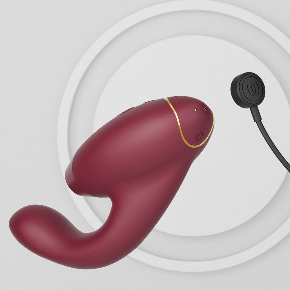 Womanizer Duo 2 Pleasure Air™ G Spot Vibrator - Bordeaux